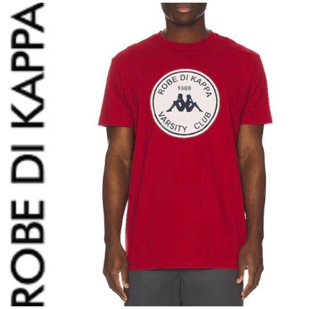 KAPPA X ROBE - NWT - M Sz XXL Giovani Mano Graphic Print Tee in Red Chili Pepper